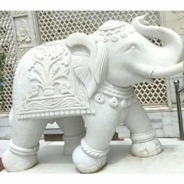 White Marble Animal Statue