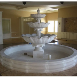 White Marble Indoor Water Fountain