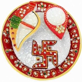 White Marble polishing Thali