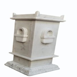 White Marble Tulsi Stand
