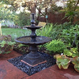 White Outdoor Marble Fountain