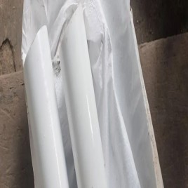 White PET plastic rods with good abrasion resistance, 100 mm, 6 mm