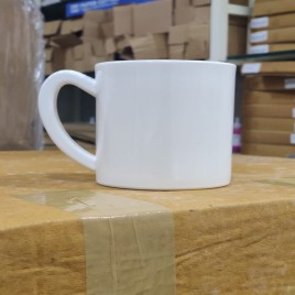 White Plain plastic sublimation mug, For Gifting