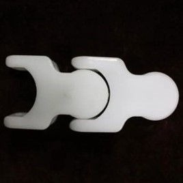 White Plastic Tab Multiflex Chain
