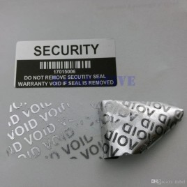 White Polyester Tamper Security Labels, Packaging Type: Roll