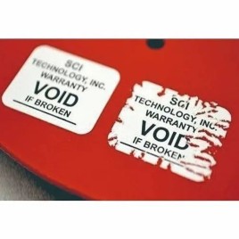White Polyester Udv Ultra Destructible Vinyl Labels, Packaging Type: Roll