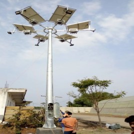 White Solar High Mast, For Stadium