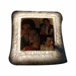 White sublimation led cushions with remote