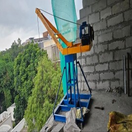 With Trolley Material Hoist Electric Mini Cranes