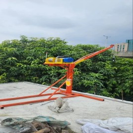 With Trolley Monkey Hoist Machine