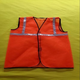 Without Sleeves Cotton Polyester Safety Net/Jali Jacket, Size: Unisex & Free 1 inch jacket