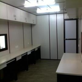 Wood and FRP Porta Cabin