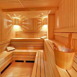Wood Commercial Sauna Bath