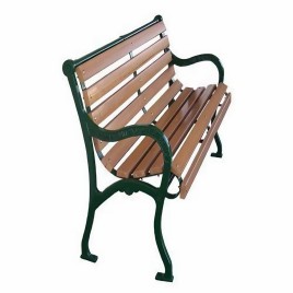 Wooden And Mild Steel Designer Garden Bench