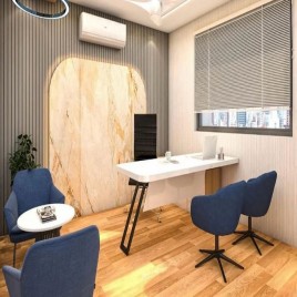 Wooden I Shaped Manager Office Cabin Tables, With Storage