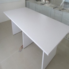 Wooden Rectangular Conference Table, Warranty: 1 Year