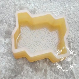 Yellow Zigzag rubber paver mould
