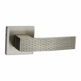 Zinc Door Handle On Square Rose 12106