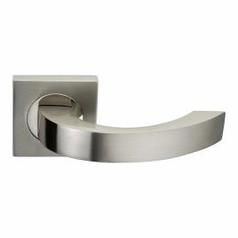 Zinc Door Handle on Square Rose 12108