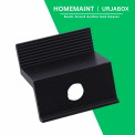 0.33 mm Aluminium URJABOX Solar Panel End Clamps Black Coated