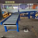 1 Mtr Steel Roller Conveyor, Capacity: 50 Kg/Feet