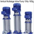 10 HP Vertical Multistage Inline Pump, Max Flow Rate(Litre/Hr): 100 LPH, Max Flow Rate: 50m3/hr