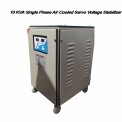 10 KVA Single Phase Air Cooled Servo Voltage Stabilizer, For Industrial