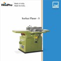 12 Inch 1440 RPM Surface Planer Machine, Automation Grade: Semi Automatic, 3 HP