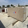 15-20 mm Khalda Cream Granite Slab, For Flooring