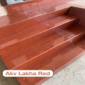 15-20 mm Lakha Red Granite Slab, For Countertops