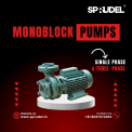 2 HP Centrifugal Monoblock Pump, Model Name/Number: MB5050-020