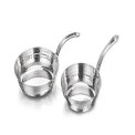 2 Pieces Round Stainless Steel Serving Designer Handi Set, For Home