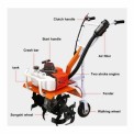 2 Stroke Petrol Mini Power Tiller, 4 feet