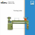 2000 W Wood Turning Lathe Machine, Manual