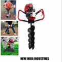 Mild Steel 3 HP Earth Pit Digging Machine, Petrol