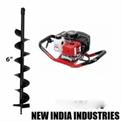 Mild Steel 3 HP Earth Pit Digging Machine, Petrol