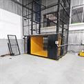 Hydraulic double mast goods lift