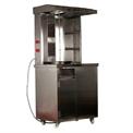 SS Gas Shawarma Machine Double Burner With Fully Utility Shelf