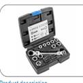 HT1R491 Ratchet ring spanner with joint and sockets