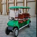 White 6-Front, 2-Back 8 Seater Golf Cart Vehicle