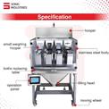 Sonic Industries 4-Head Granule Filling Machine 50g-3kg – High-Capacity Multi-Head Filler for Precise Bulk Granule Dispensing