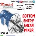 Standard Stainless Steel Bottom Entry Shear Mixer, Capacity: 1HP TO 100 HP above, Model: HSm