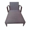 Lounger with Handle(Ms Body Brown colour Cane Weaving)