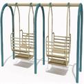 PLAYGROUND DOUBLE SIX SEATER PARTY SWING