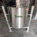 Single Steel Dustbin With Swing Lid