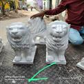 Lion animal pair statue 18 inch