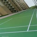 Badminton court flooring