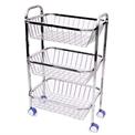 Stainless Steel SQUARE PIPE SQUARE TROLLEY- SHELF 4