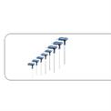 HT1W880 Hexagonal wrench set type-T with ball, long 8 pcs