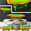 Mannual Mild Steel Vibro Forming Table, Model Name/Number: utm000055555, Capacity: 3000-4000 Per Shift